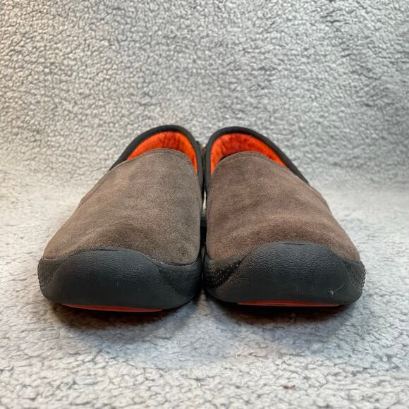 Crocs AnyWeather Suede Loafer Womens 10 Leather Comfort Slip On Shoe Brown - Picture 4 of 11